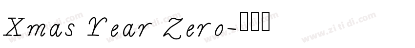 Xmas Year Zero字体转换